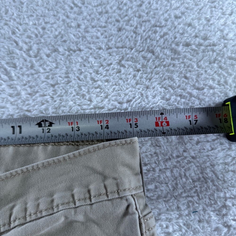 Levis 514 Pants Mens 32x32 Khaki Straight Chino Tan White Tab School 5 Pockets - Picture 4 of 9